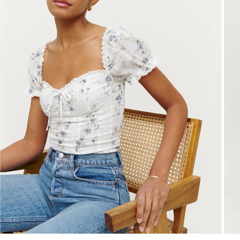 Reformation Miraflores Top Madeline - Size 4